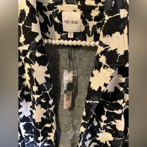 Nic + Zoe Mosaic Mix Knit Blazer - NWT - Size Small - Picture 2 of 14